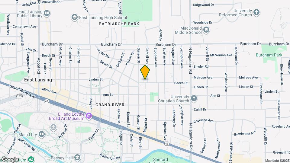 503 Cornell Ave Map and Location Details