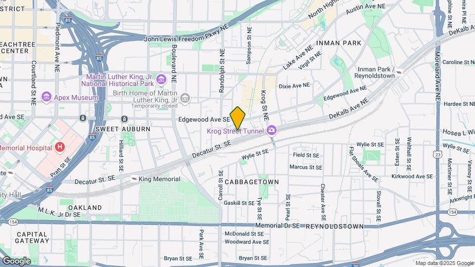 West Inman Lofts Map and Location Details
