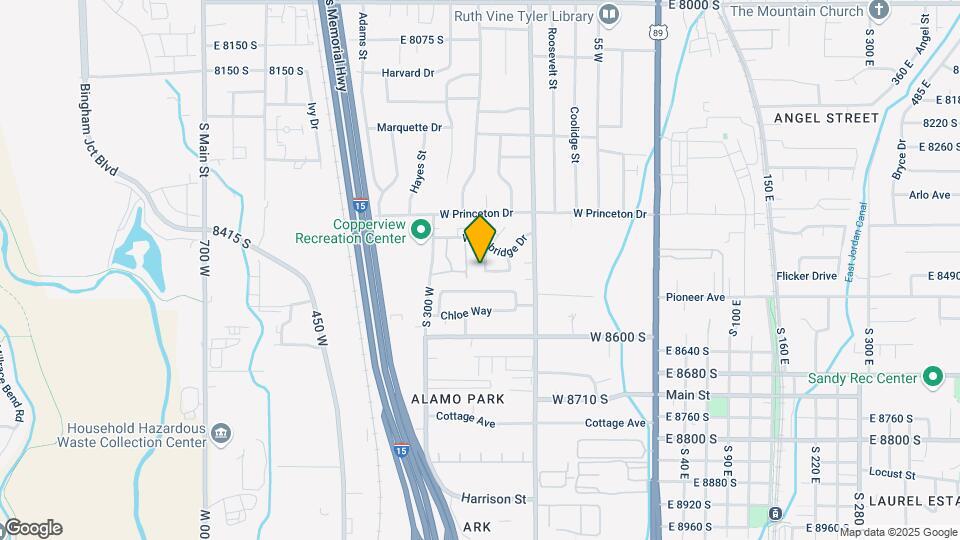 8476 S Westridge St Map and Location Details