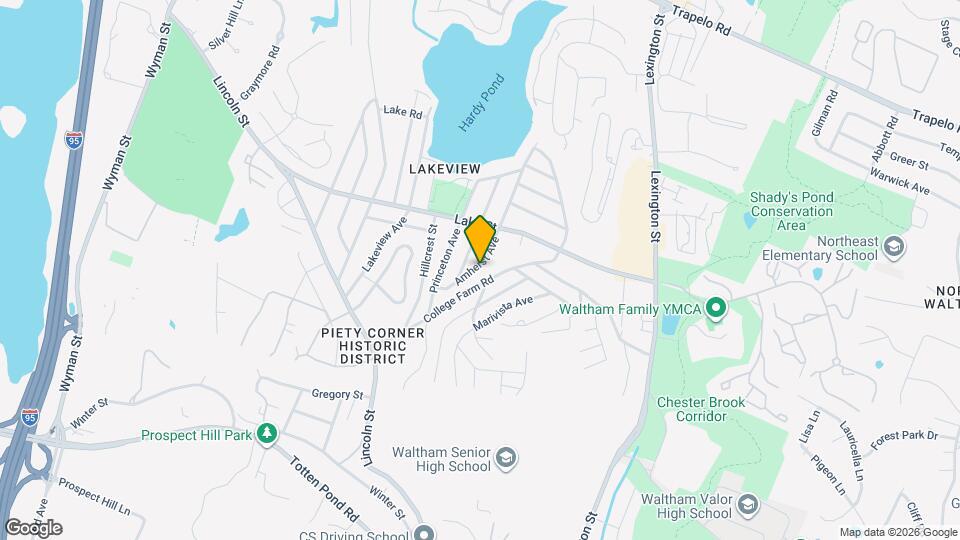 104 Amherst Ave Map and Location Details