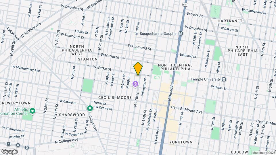 1842 N 17th St Map and Location Details