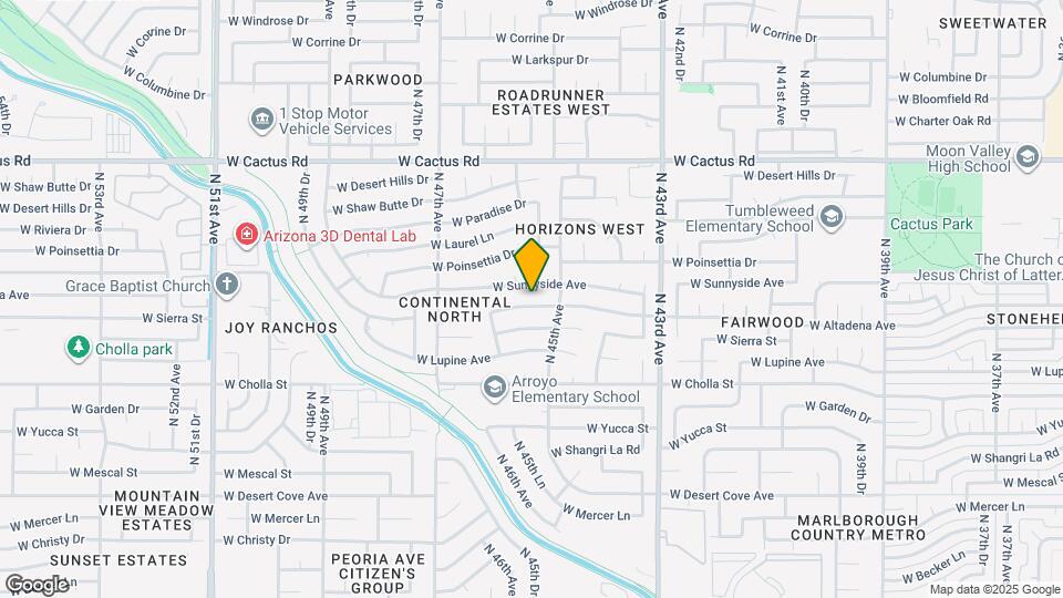 4526 W Altadena Ave Map and Location Details