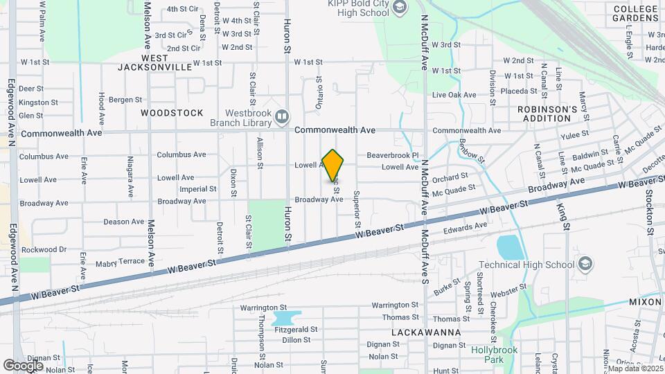 822 Saranac St Map and Location Details