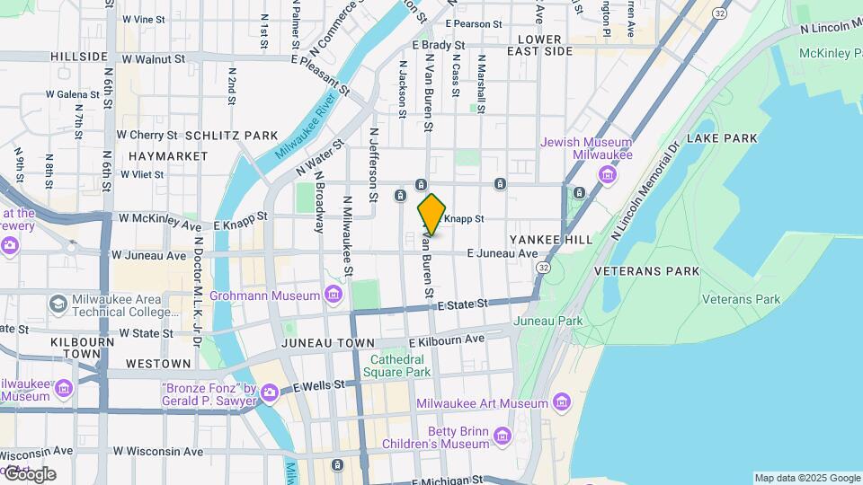 1210 N Van Buren St Map and Location Details