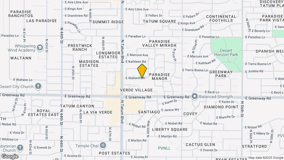 4909 E Waltann Ln Map and Location Details