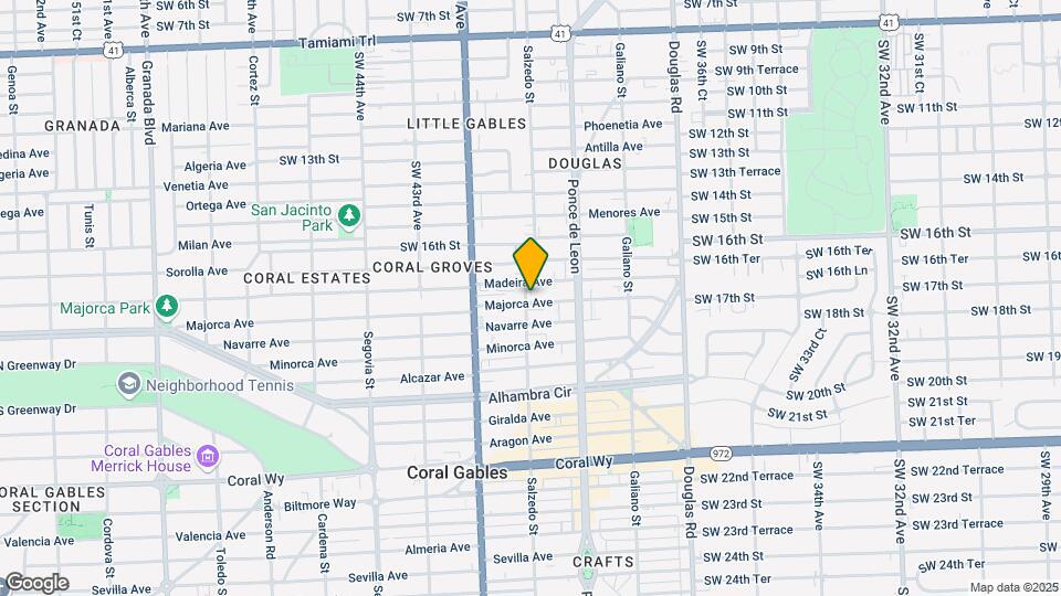 1825 Salzedo St Mapa y Detalles de la Ubicación