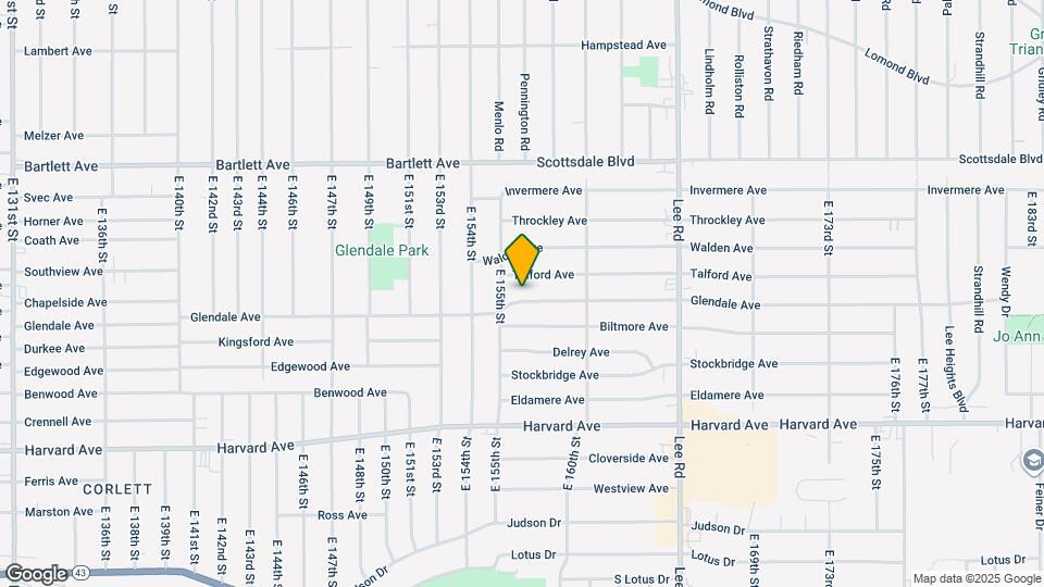15607 Glendale Ave Map and Location Details
