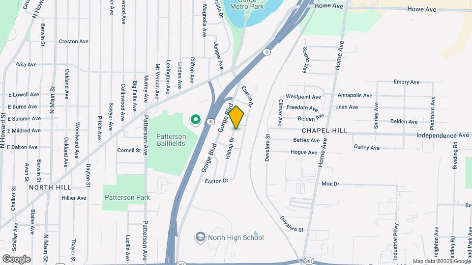 1253 Hilltop Dr Map and Location Details