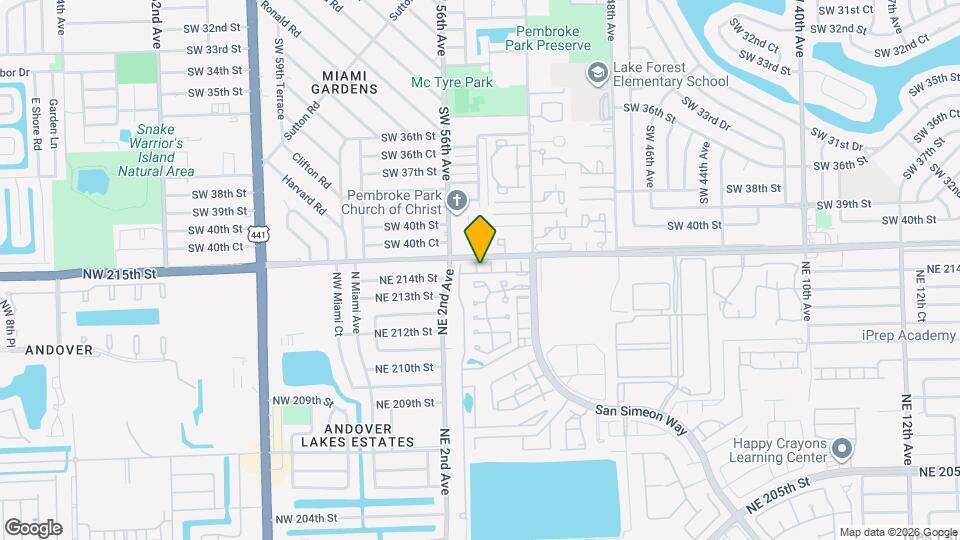 21423 NE 2nd Pl Mapa y Detalles de la Ubicación