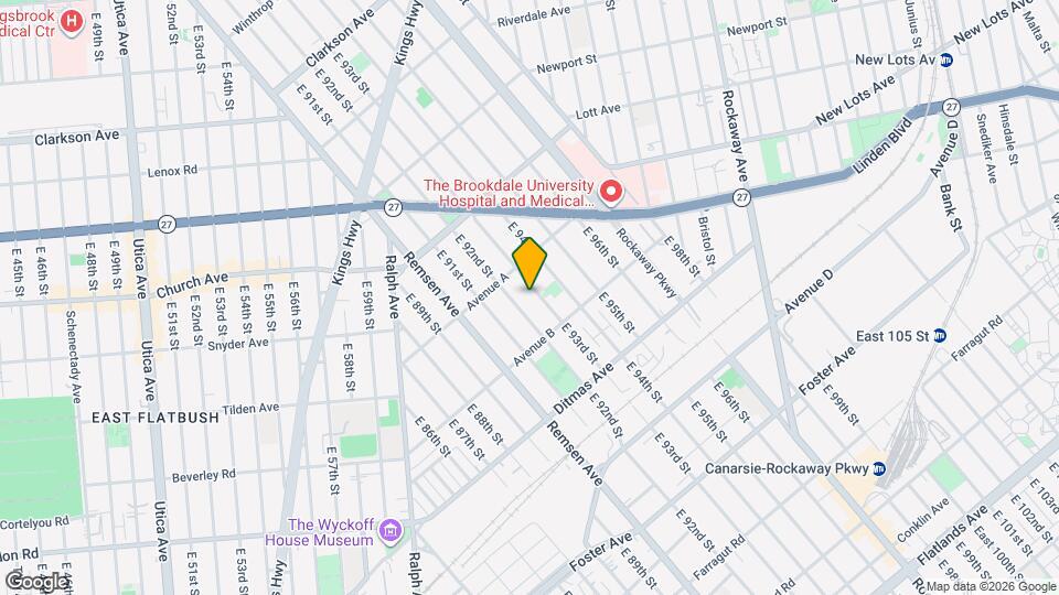 646 E 93rd St Mapa y Detalles de la Ubicación