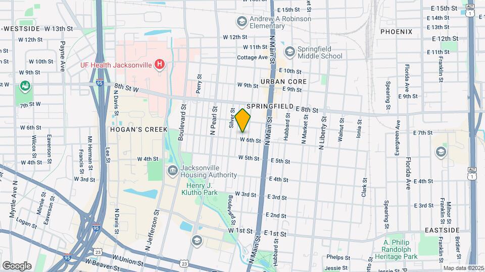 117 W 6th St Map and Location Details