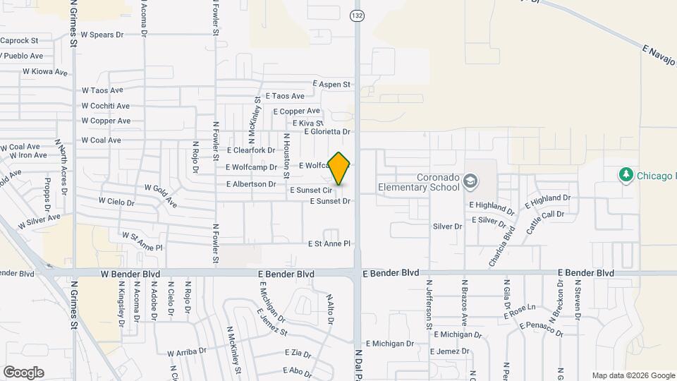 2612-2614 E Sunset Cir Map and Location Details