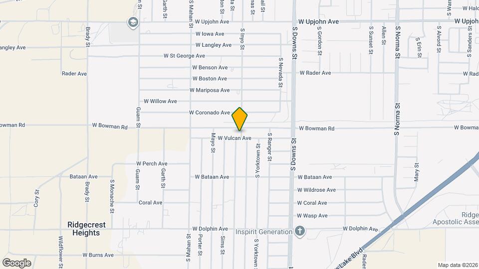1100 W Vulcan Ave Mapa y Detalles de la Ubicación