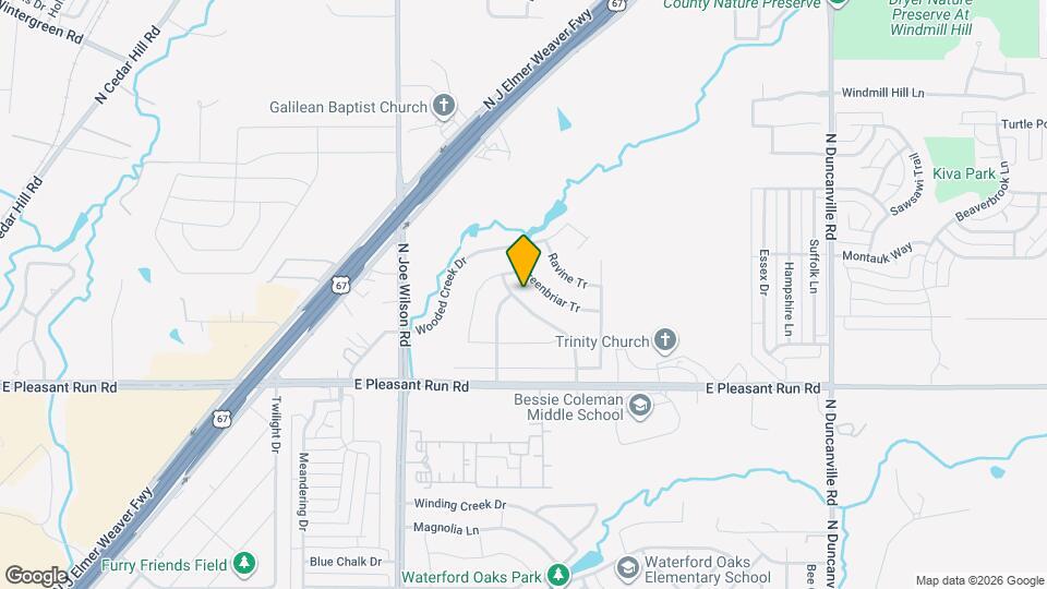 1032 Bending Oak Dr Map and Location Details