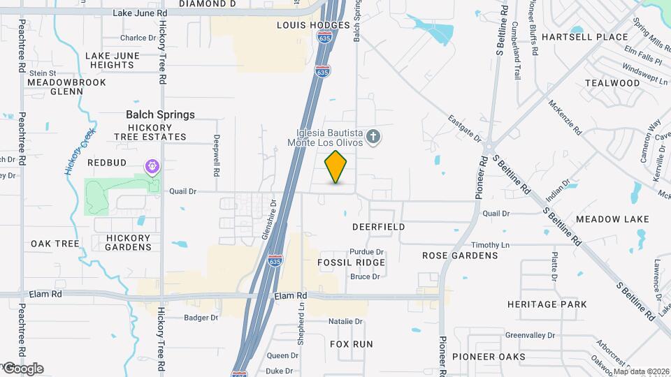 12508 Meadowcrest Ln Map and Location Details