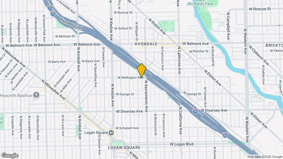 3015 W Wellington Ave Map and Location Details