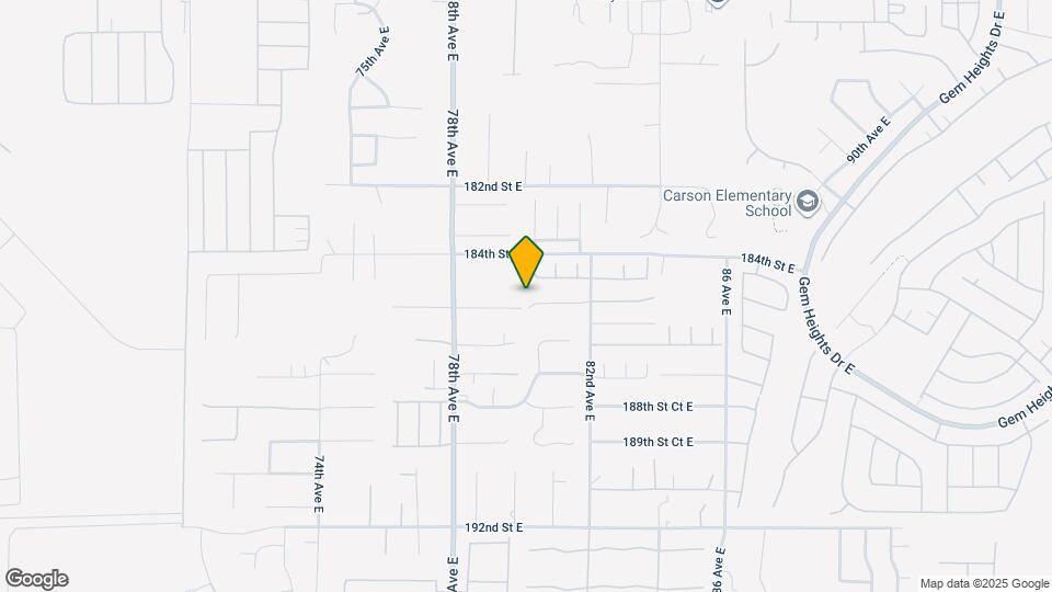 7917 185th St Ct E Map and Location Details