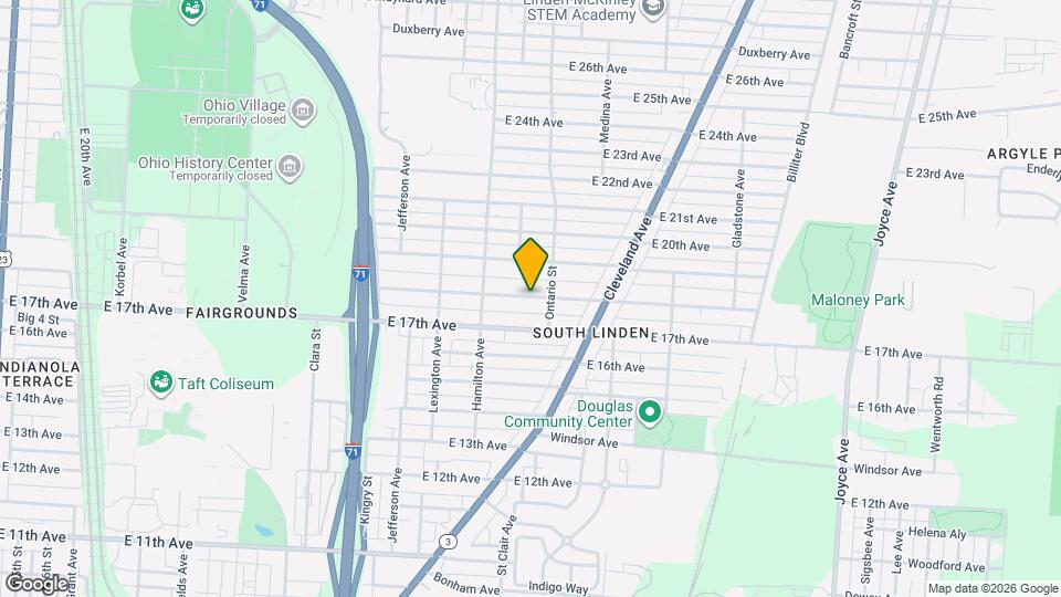 1115-15 E 18th Ave Map and Location Details