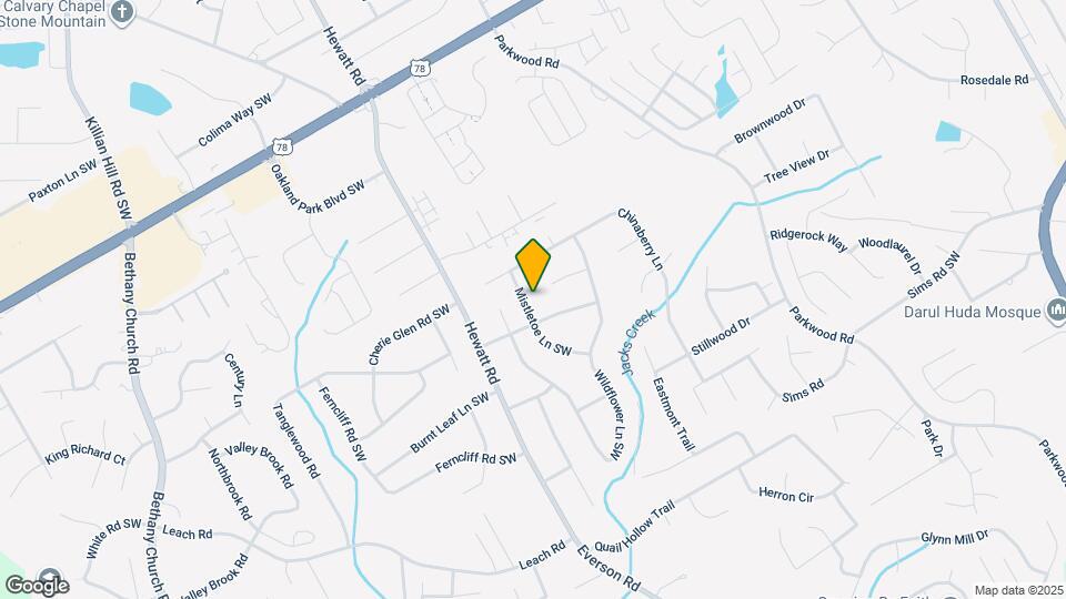 2468 Mistletoe Ln SW Map and Location Details