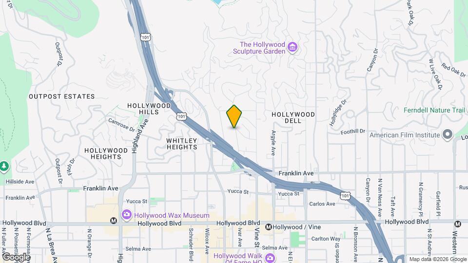 2047 Ivar Ave, Unit 2047 Map and Location Details