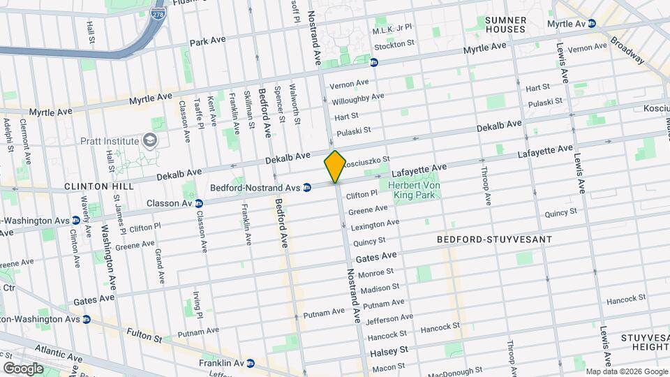 294 Nostrand Ave Map and Location Details
