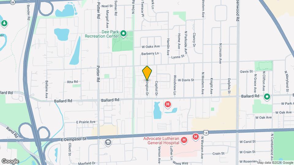 1266 Washington Dr Map and Location Details