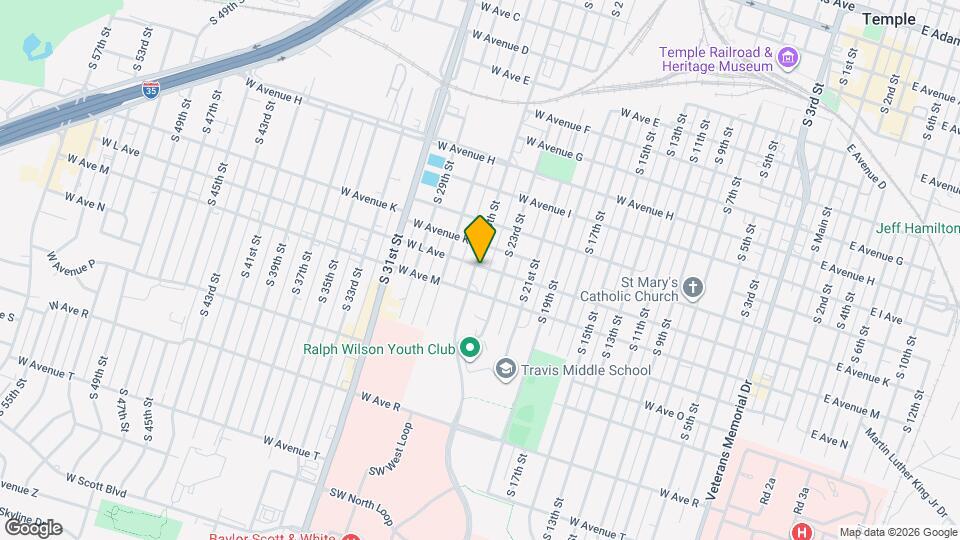 1201 S 25th St Map and Location Details