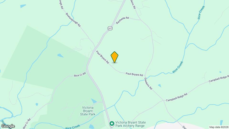 374 Paul Bryant Rd Map and Location Details