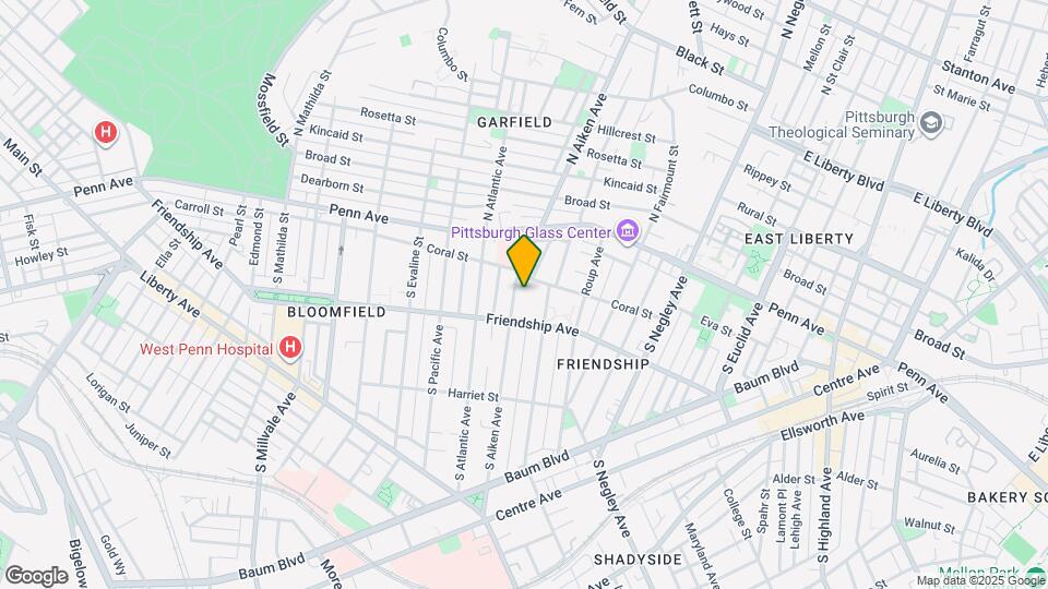 215 S Aiken Ave Map and Location Details