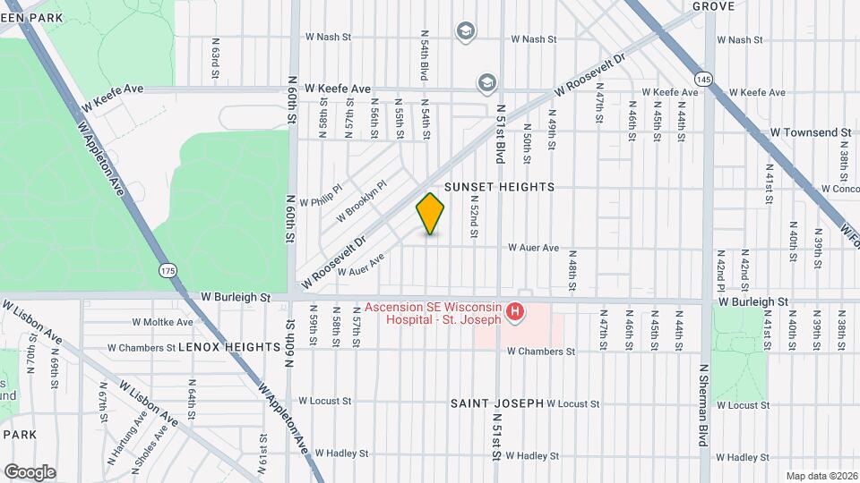 3212 N 54th St Map and Location Details