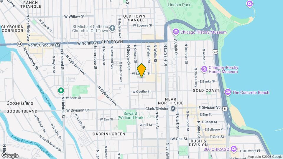 1344 N North Park Avenue Mapa y Detalles de la Ubicación