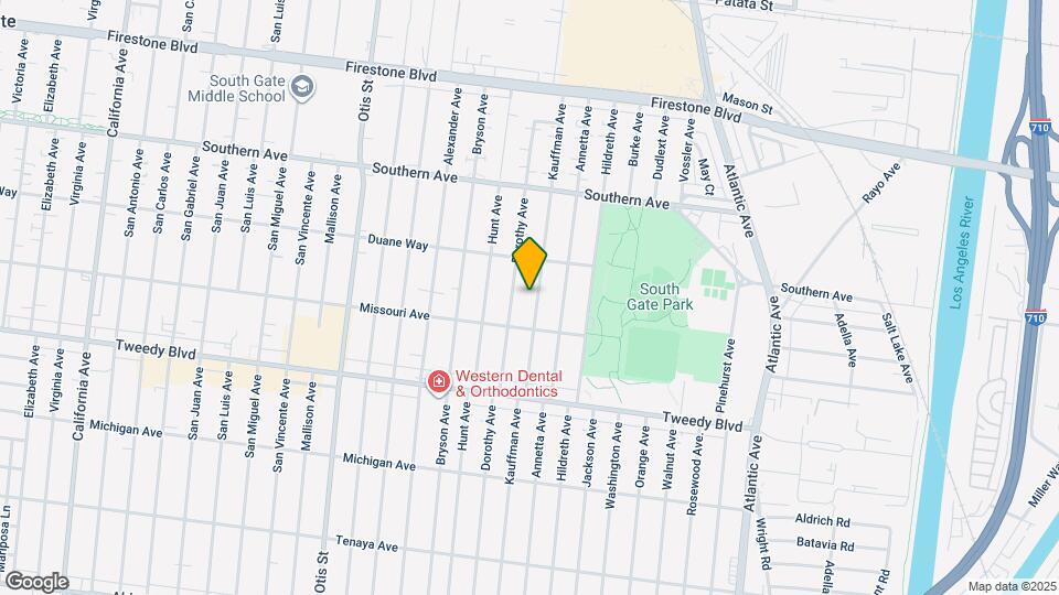 9603 Kauffman Ave, Unit Back Apartment Map and Location Details