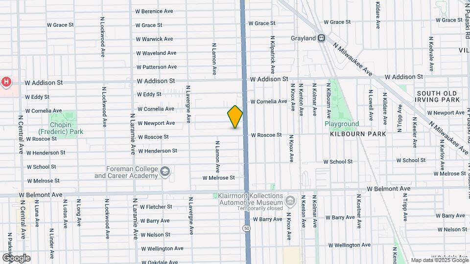 4820 W Roscoe St Map and Location Details