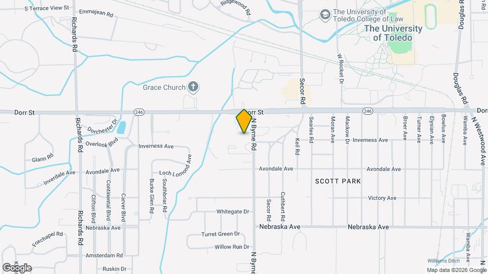 1111 N Byrne Rd Map and Location Details