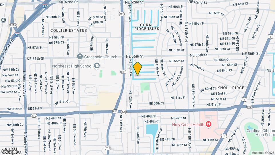 1412 NE 53rd Ct Mapa y Detalles de la Ubicación