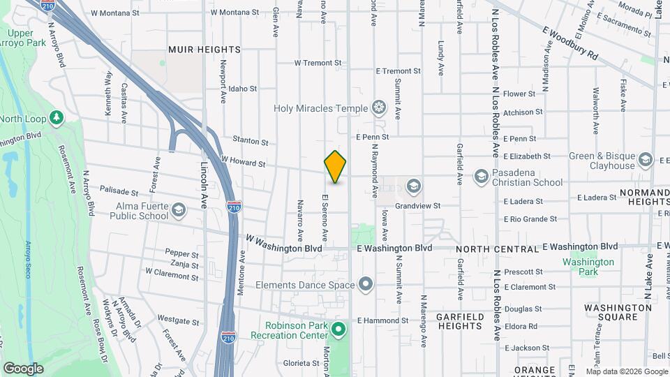 1518 El Sereno Ave Map and Location Details