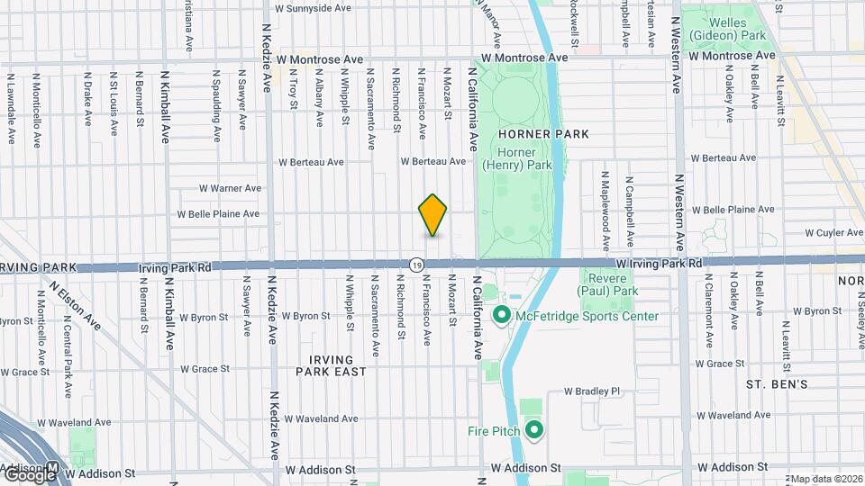 4021 N Francisco Ave Map and Location Details