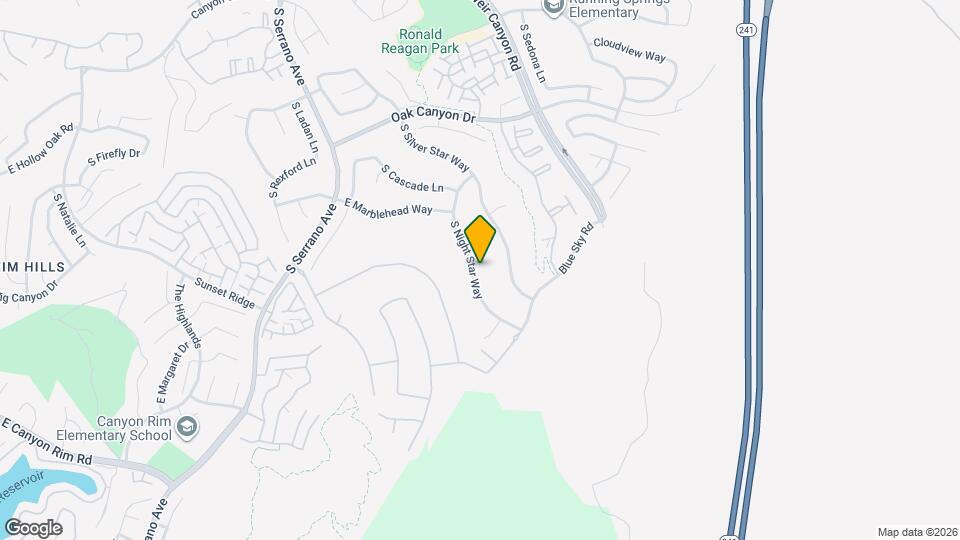 1216 S Night Star Way Map and Location Details