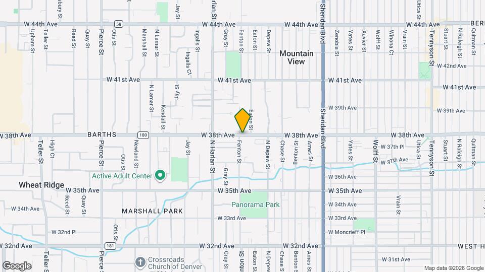 5782 W 38th Ave Map and Location Details