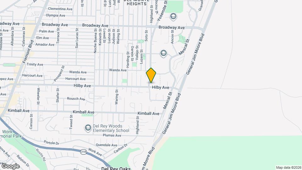 1601 Hilby Ave Map and Location Details