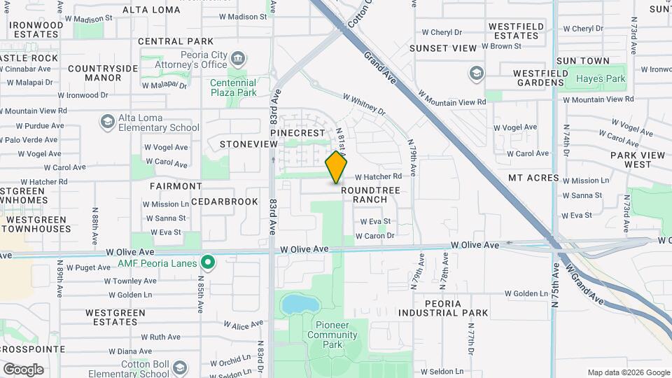 8128 W Mission Ln Map and Location Details