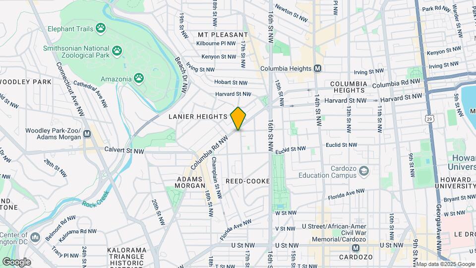 2550 17th St NW Map and Location Details