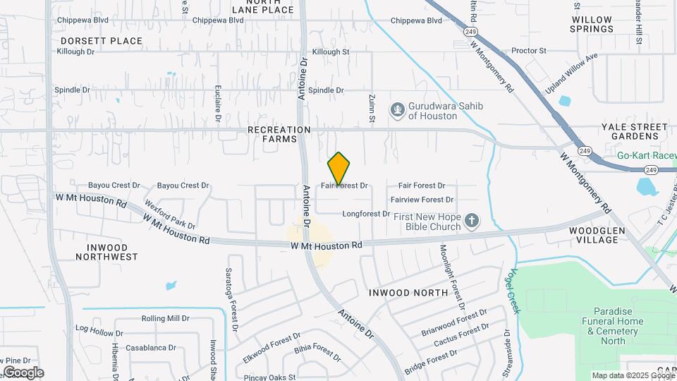 5811 Fair Forest Dr Map and Location Details