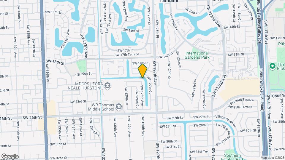 12801 SW 21st St Map and Location Details