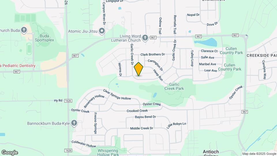 2604 Garlic Creek Dr Map and Location Details