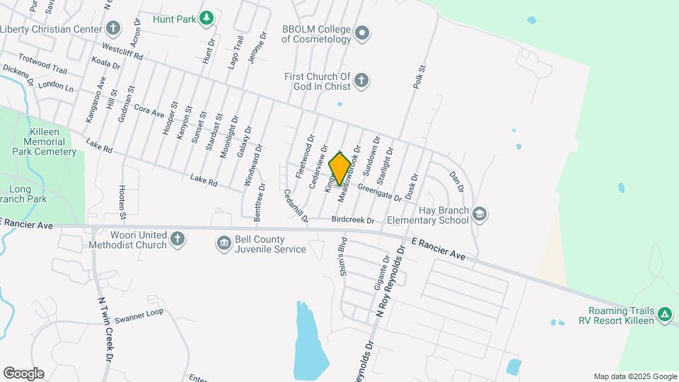 1821 Meadowbrook Dr Map and Location Details