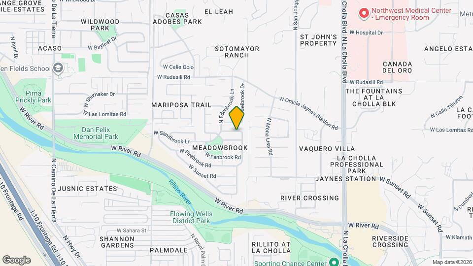 2531 W Glenbrook Way Map and Location Details