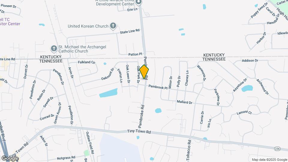 3414 Pembroke Rd Map and Location Details