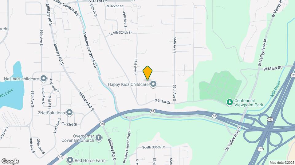 5136 S 329th Pl Map and Location Details