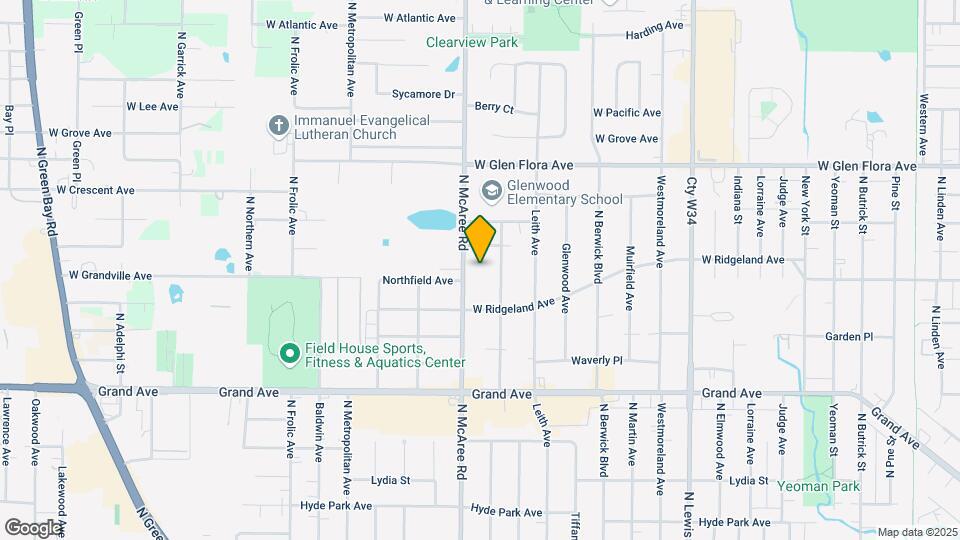 1039 N McAree Rd Map and Location Details